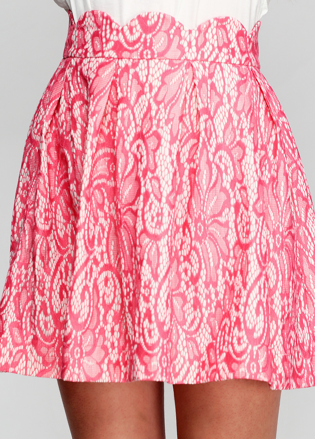 Розовая кэжуал цветочной расцветки юбка Blue Rain by Francesca's мини