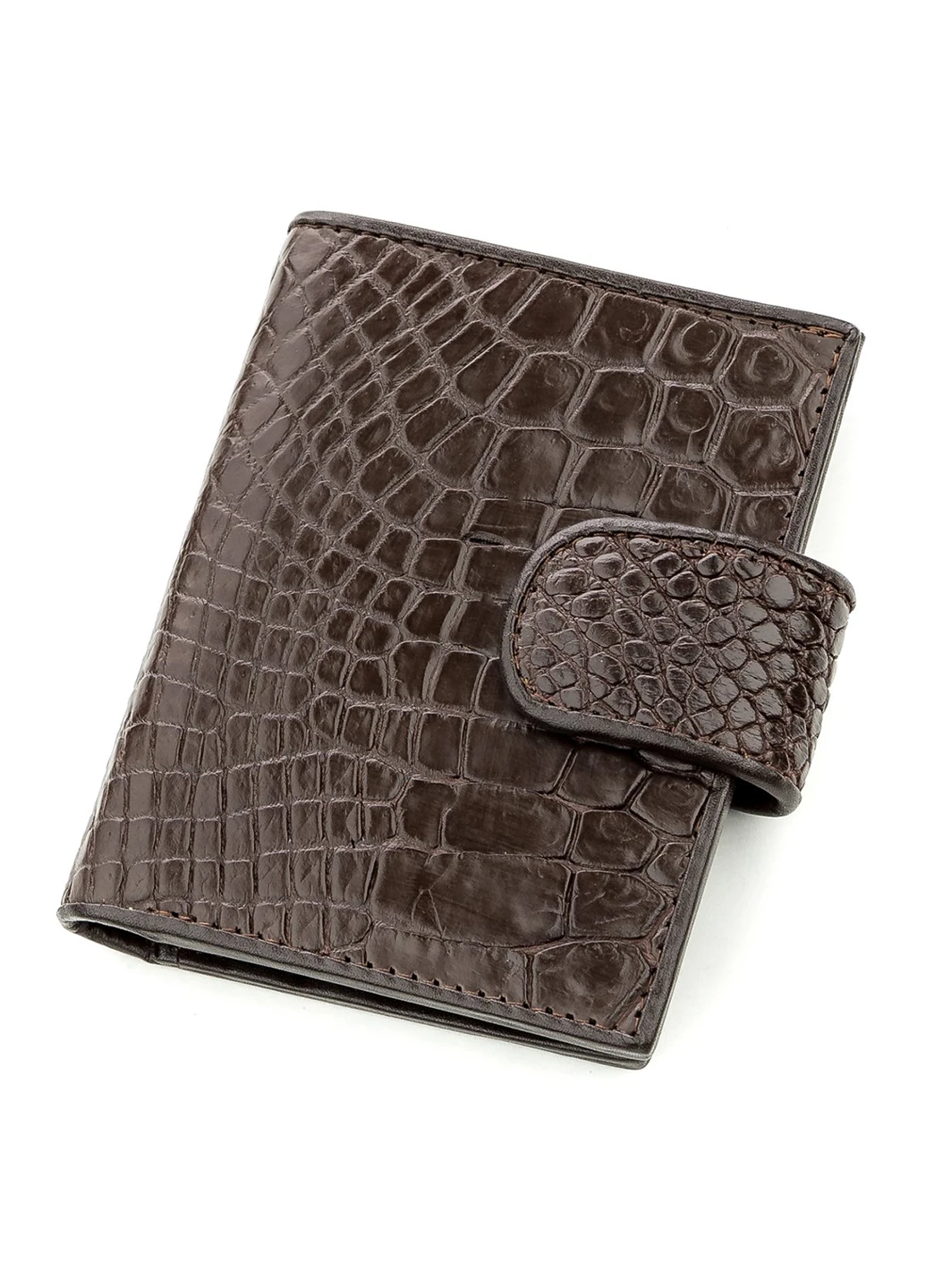 Мужская кожаная визитница 10,5х8х0,5 см Crocodile leather (253173906)