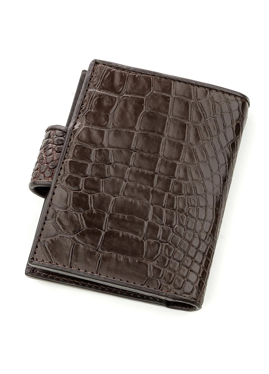 Мужская кожаная визитница 10,5х8х0,5 см Crocodile leather (253173906)