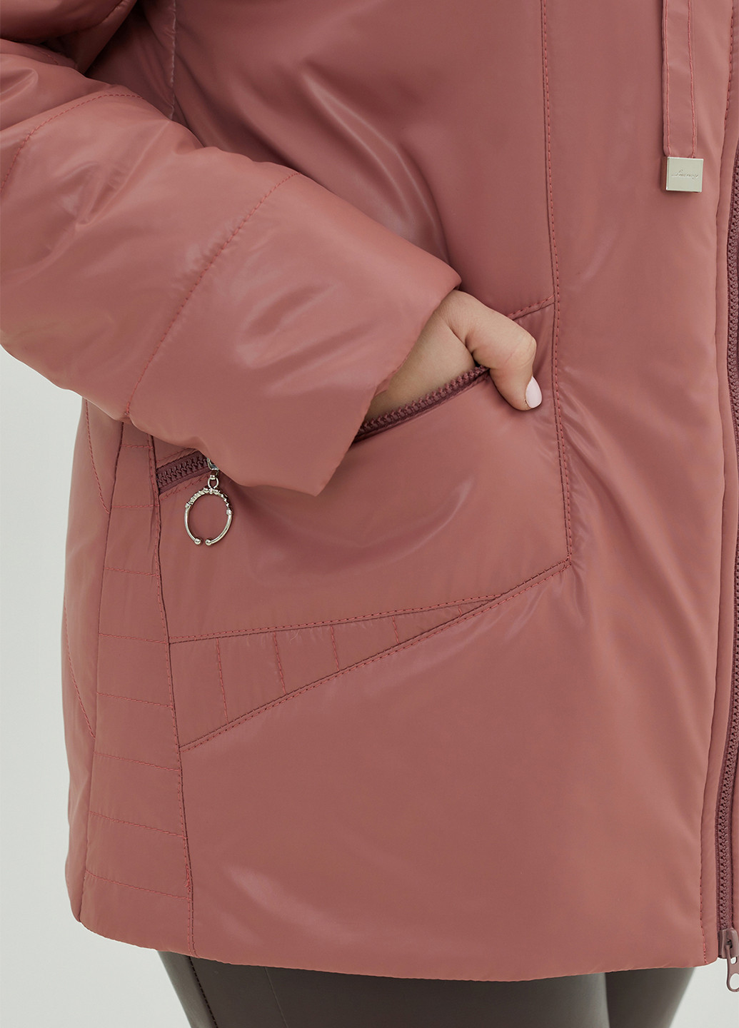 Темно-розовая демисезонная куртка A'll Posa