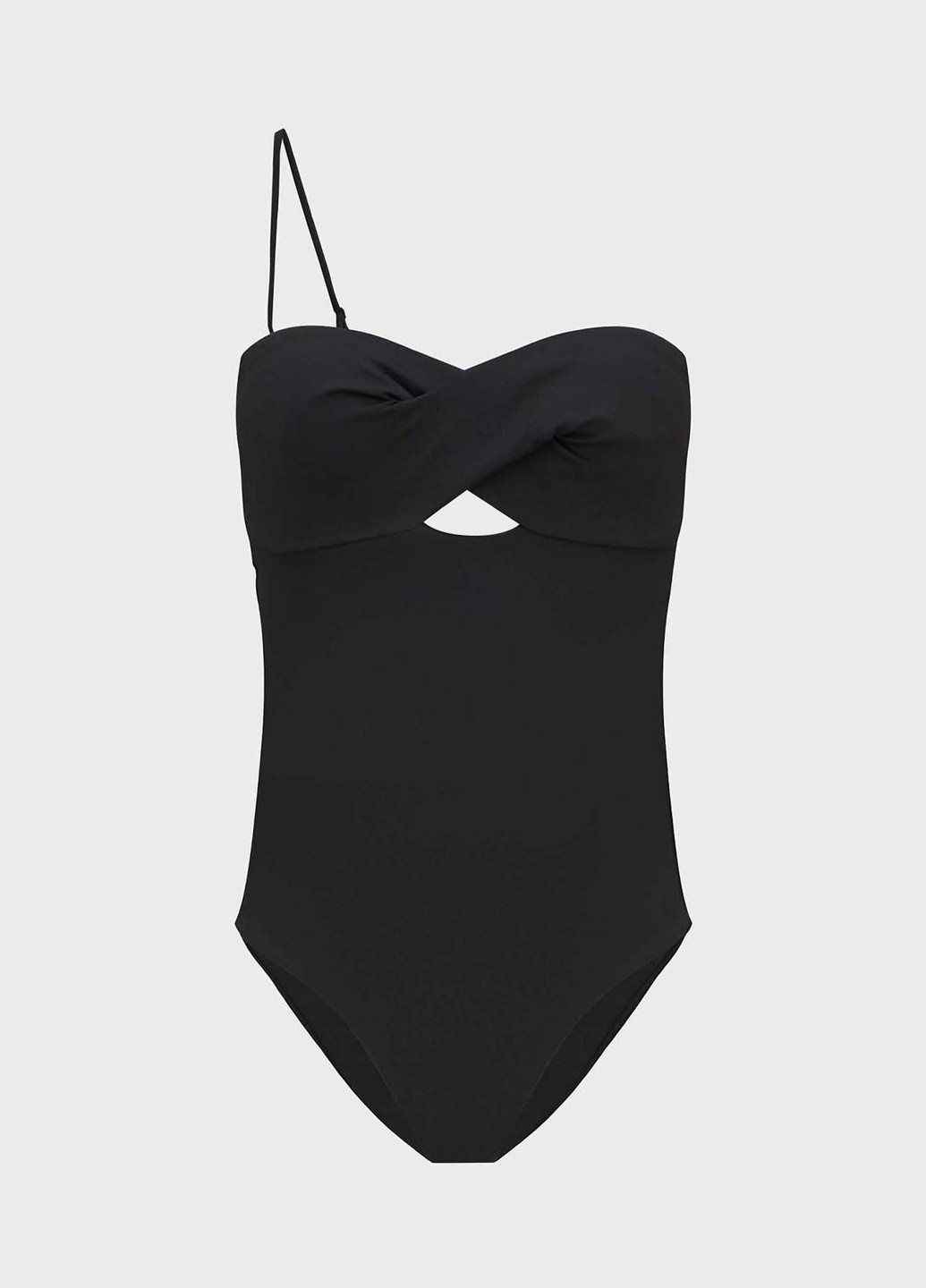 Чорний літній купальник суцільний, бандо Calvin Klein