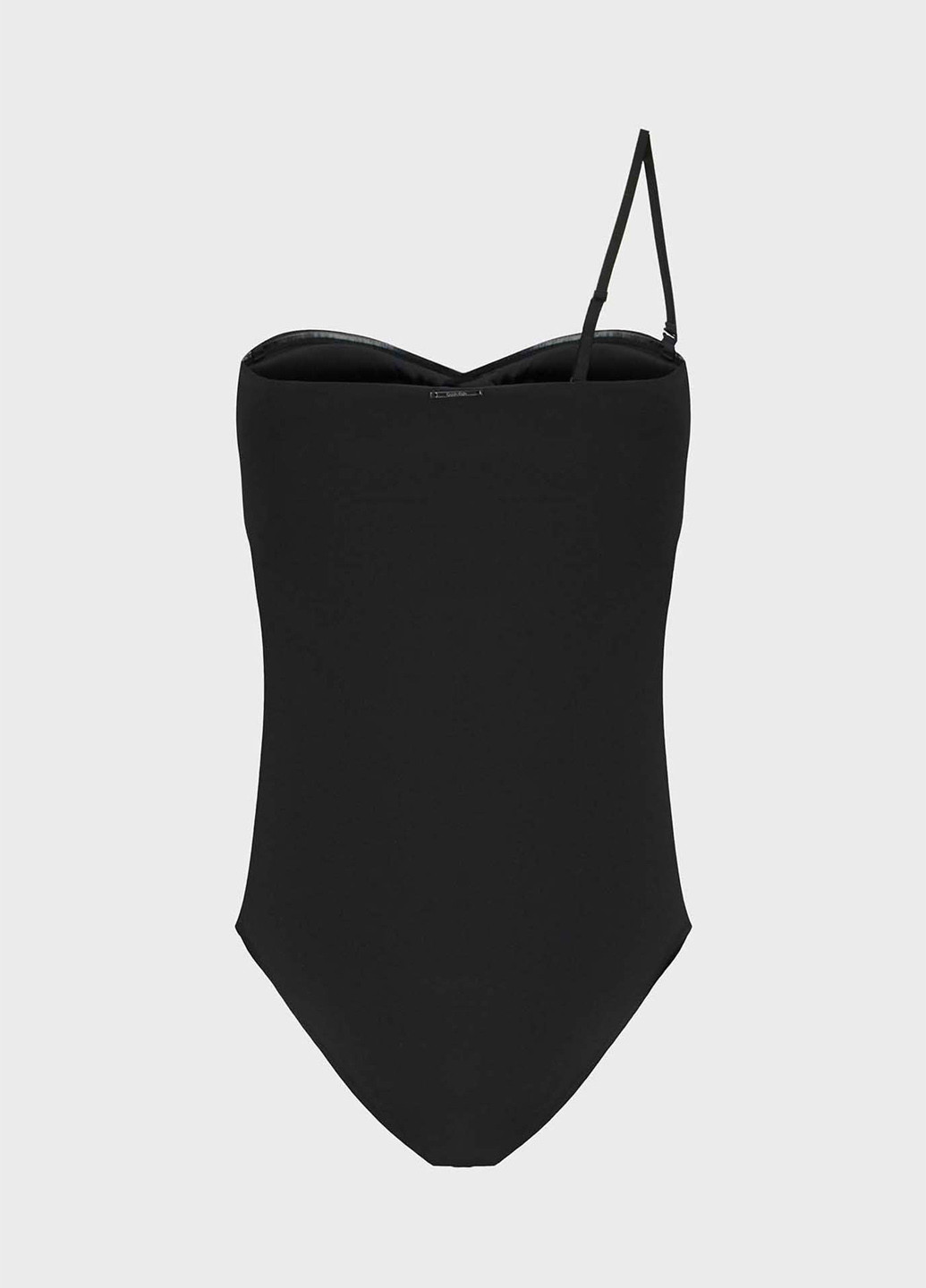 Чорний літній купальник суцільний, бандо Calvin Klein