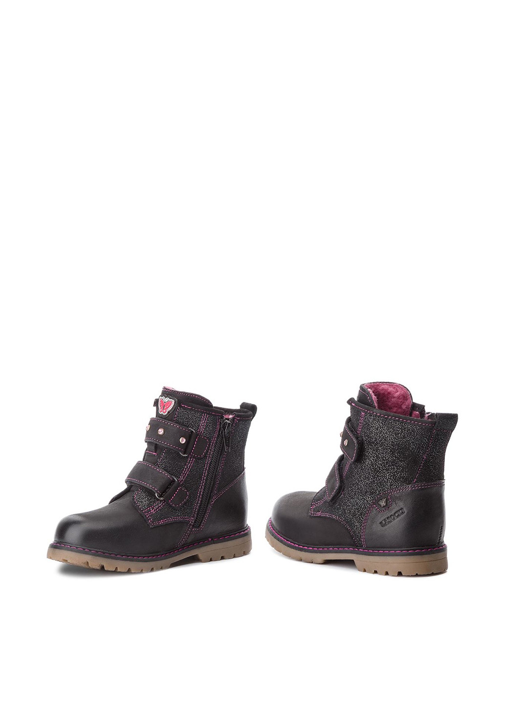 Черные кэжуал зимние черевики туристичні swci12-broker-03a(iii)dz Lasocki Kids