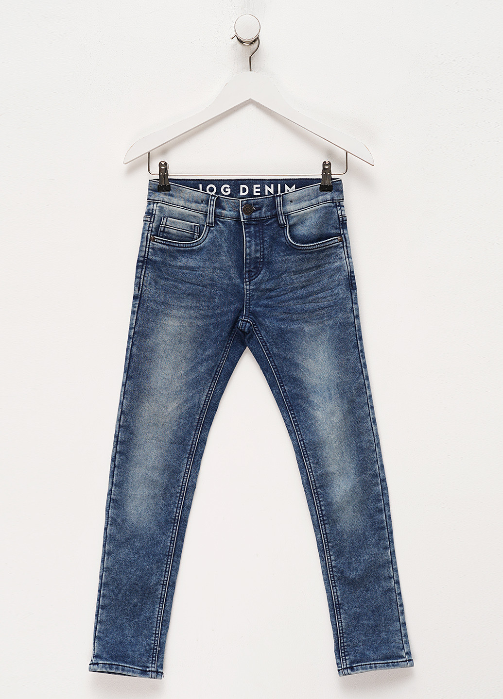 Синие демисезонные скинни джинсы C&A