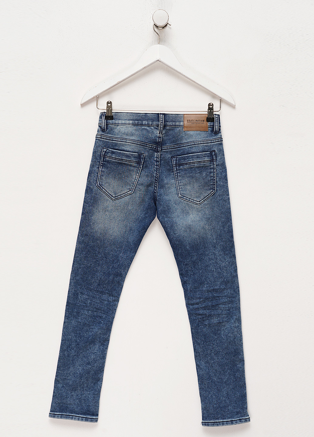 Синие демисезонные скинни джинсы C&A