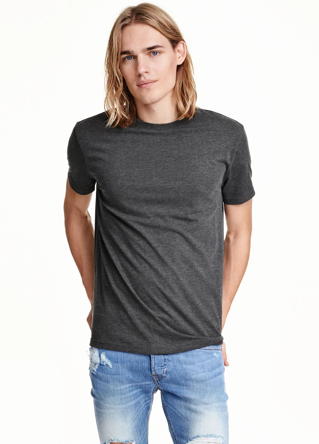 Темно-сіра футболка H&M