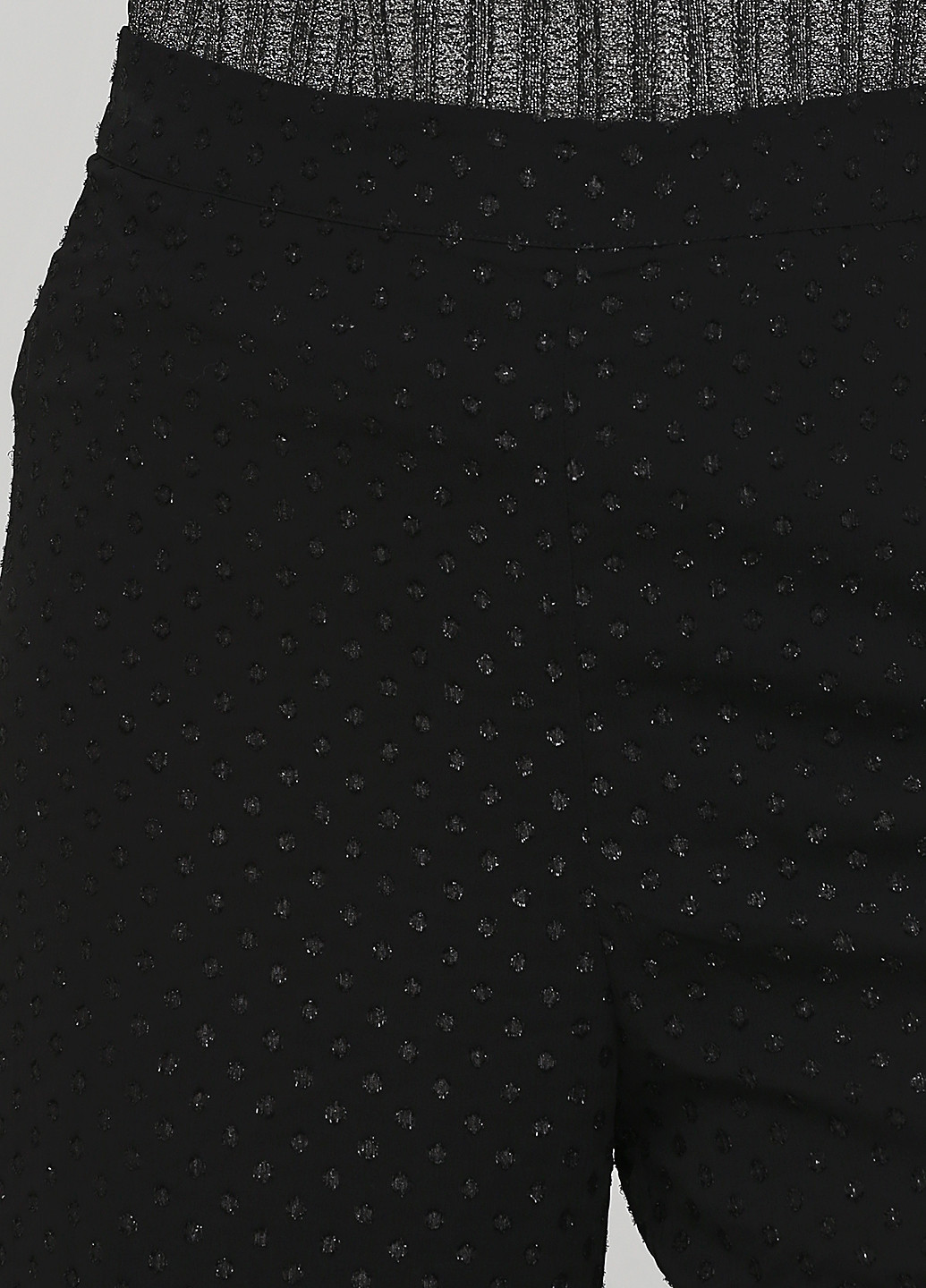 Черные нарядные демисезонные прямые брюки H&M