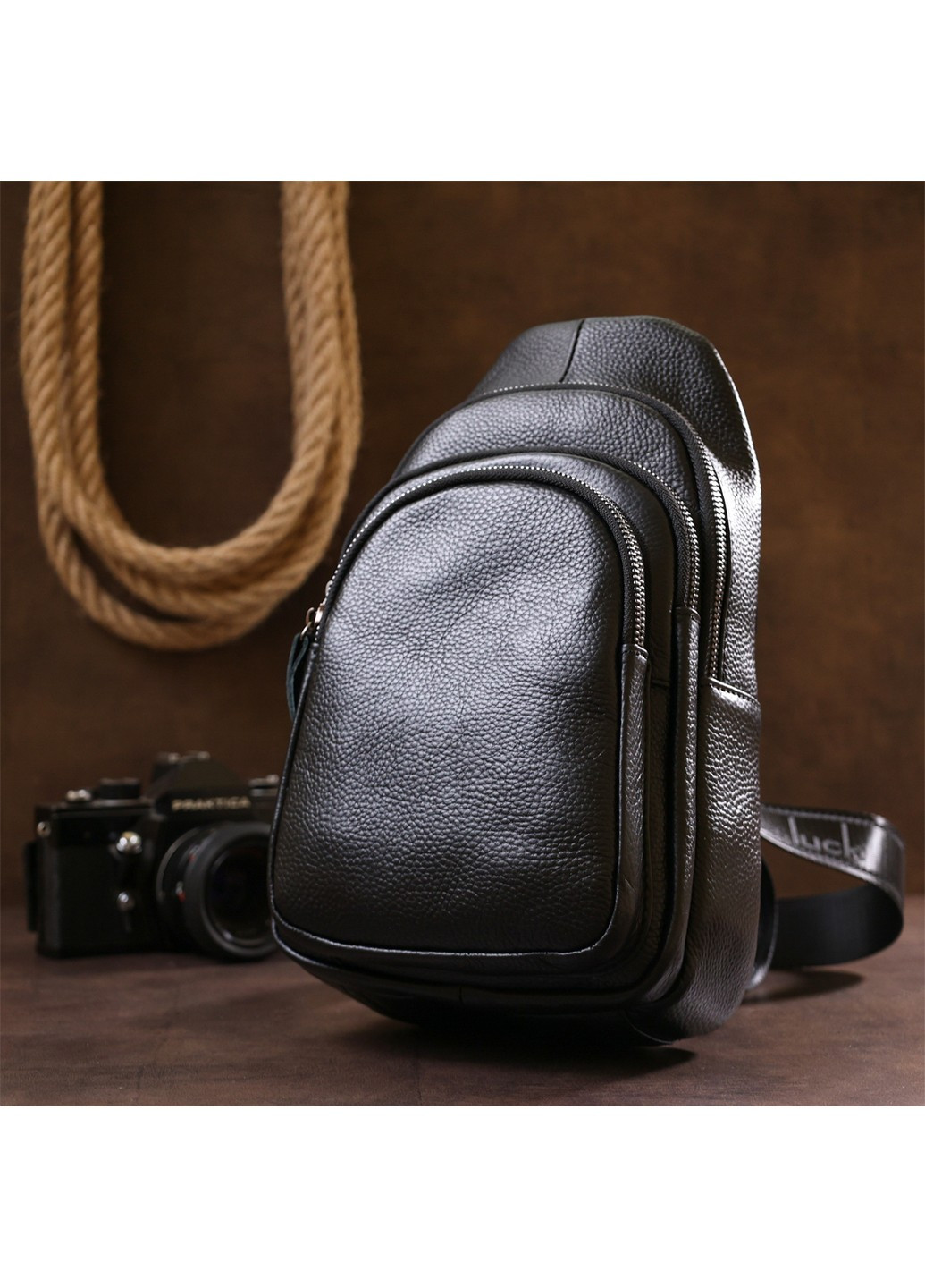 Сумка кожаная мужская 17х31х7 см Vintage (255405843)