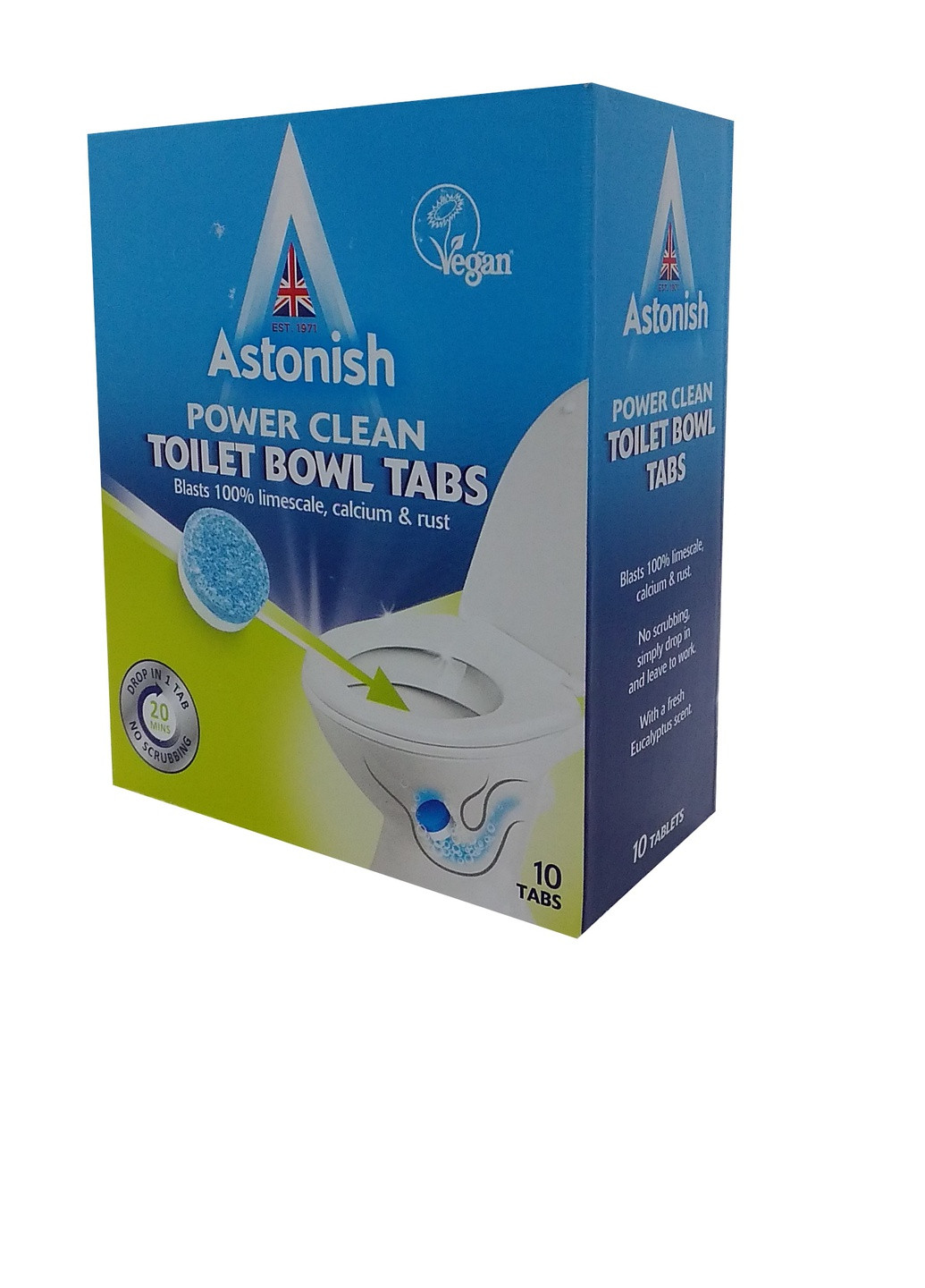 Таблетки для мытья унитаза Toilet Bowl Tabs 10 tabs Astonish