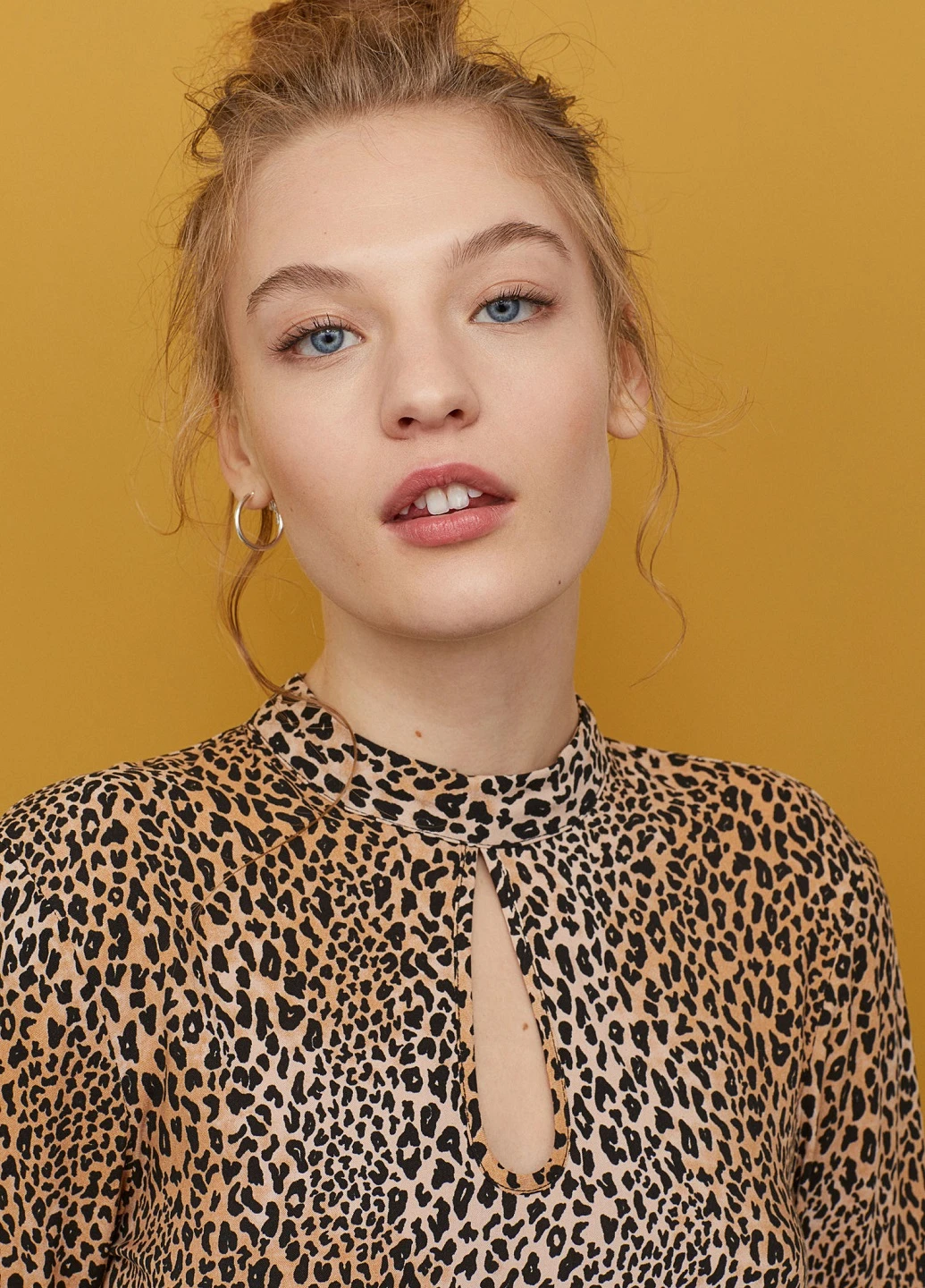 Коричнева кежуал сукня а-силует H&M леопардовий