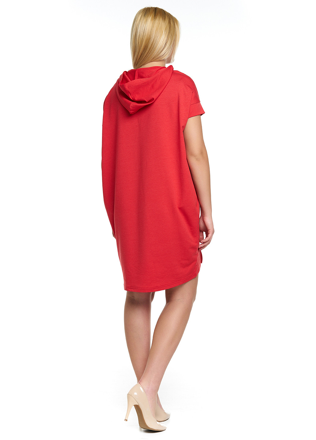 Красное кэжуал платье Majaly с надписью
