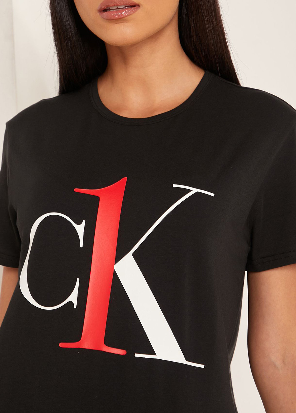 Чорна всесезон піжама (футболка, штани) футболка + штани Calvin Klein