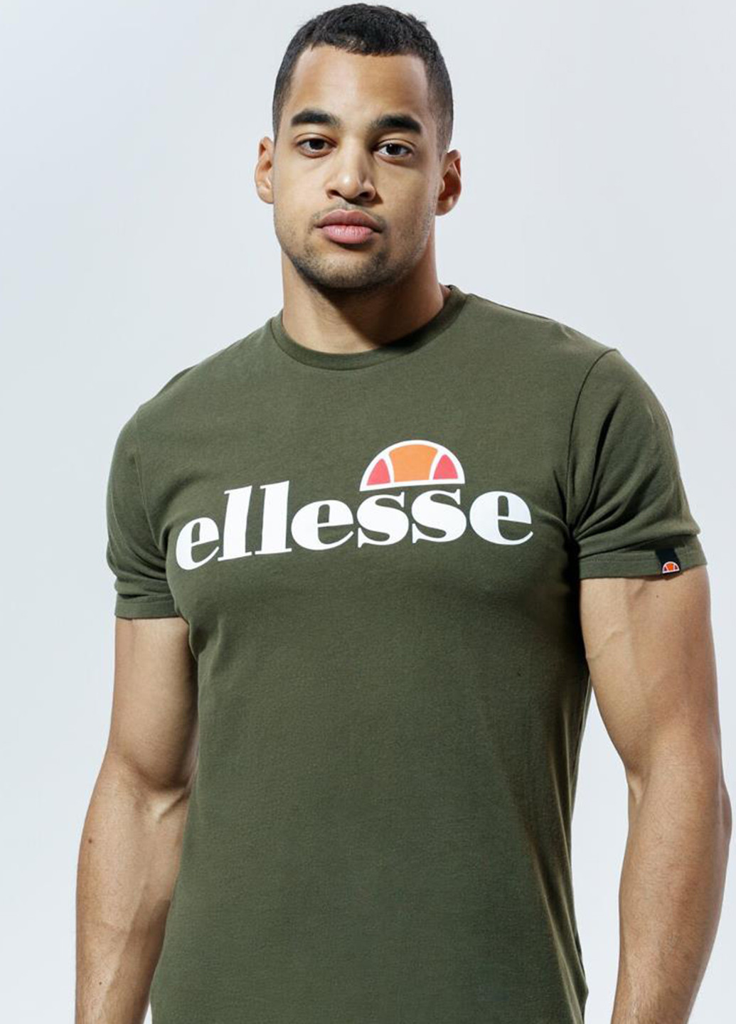 Хаки (оливковая) футболка shc07405-506 Ellesse SL Prado Tee
