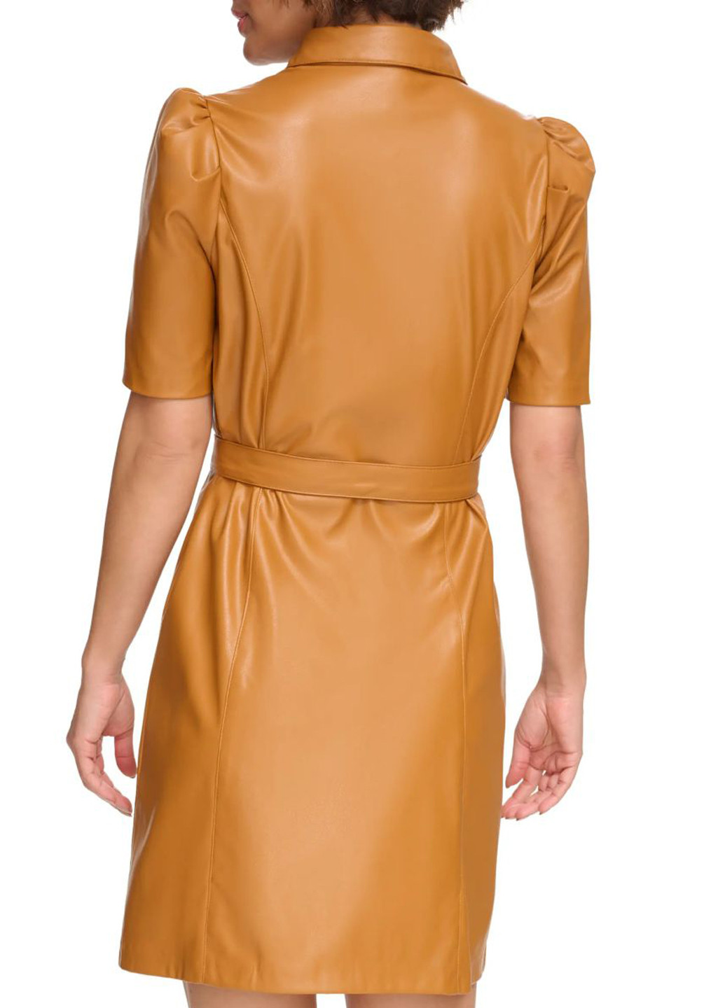 Помаранчева кежуал сукня сукня-сорочка DKNY однотонна