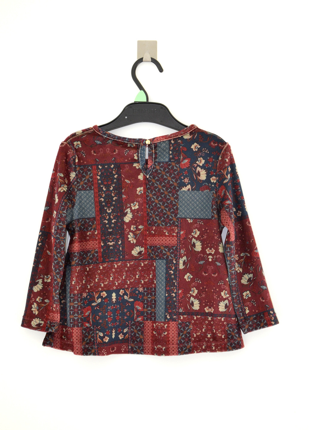 Комбинированная с геометрическим узором блузка с длинным рукавом Matalan демисезонная
