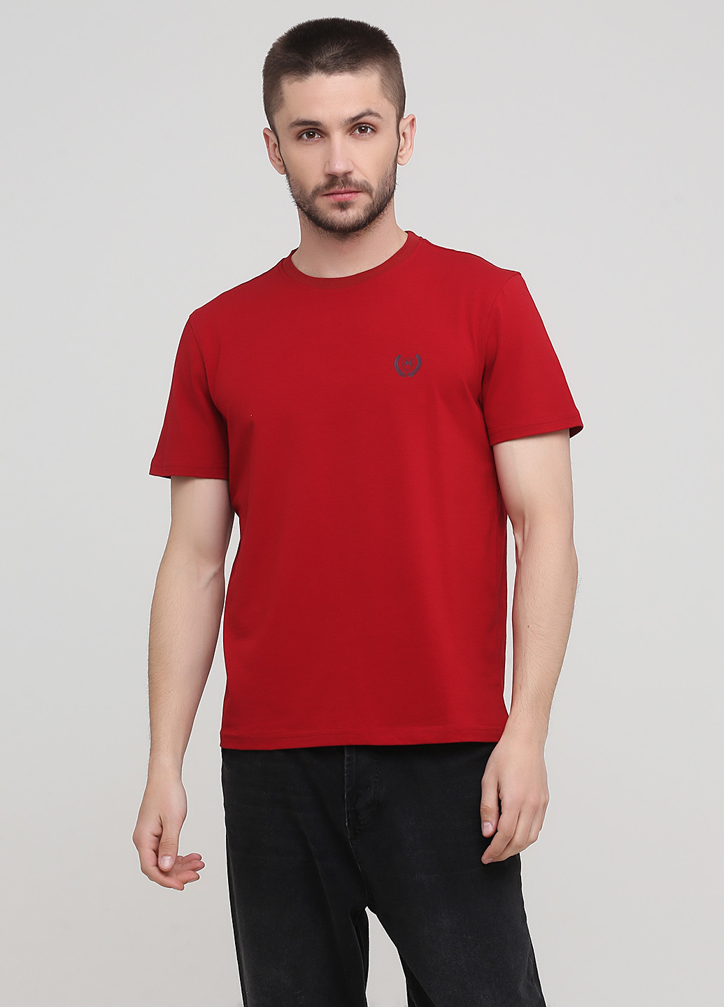 Темно-червона літня футболка Madoc Jeans