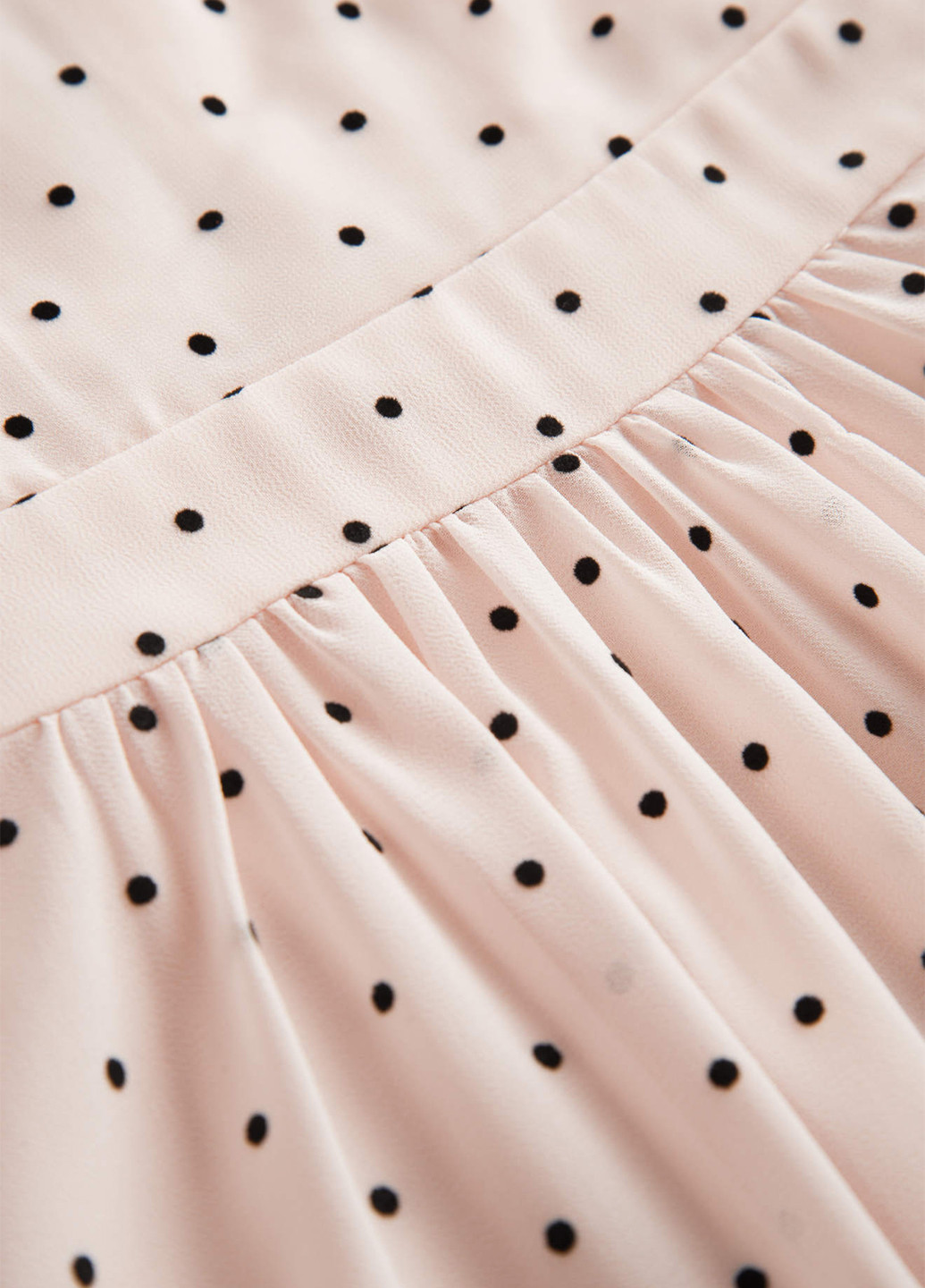 Светло-розовое кэжуал платье клеш Orsay в горошек