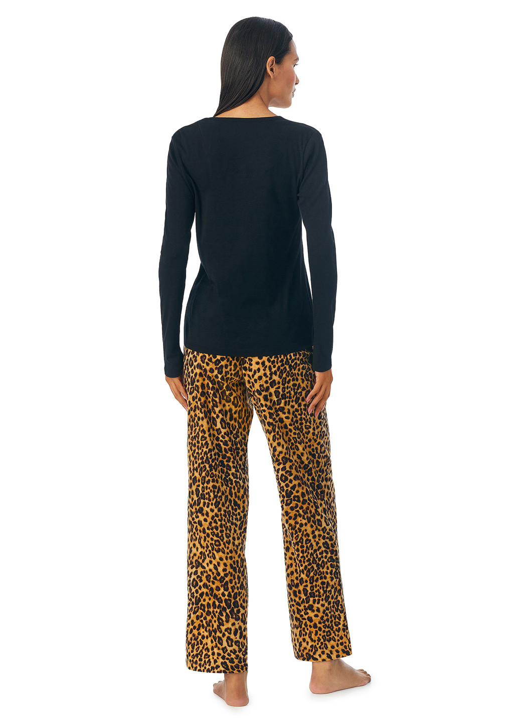 Чорна всесезон піжама (лонгслів, штани) лонгслів + брюки Ralph Lauren