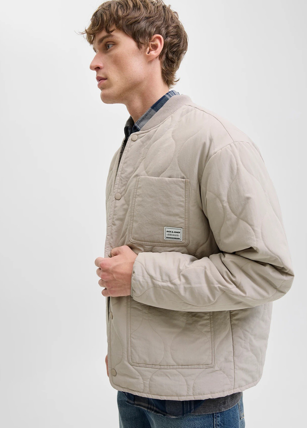 Бомбер Jack & Jones на кнопках (362876172)