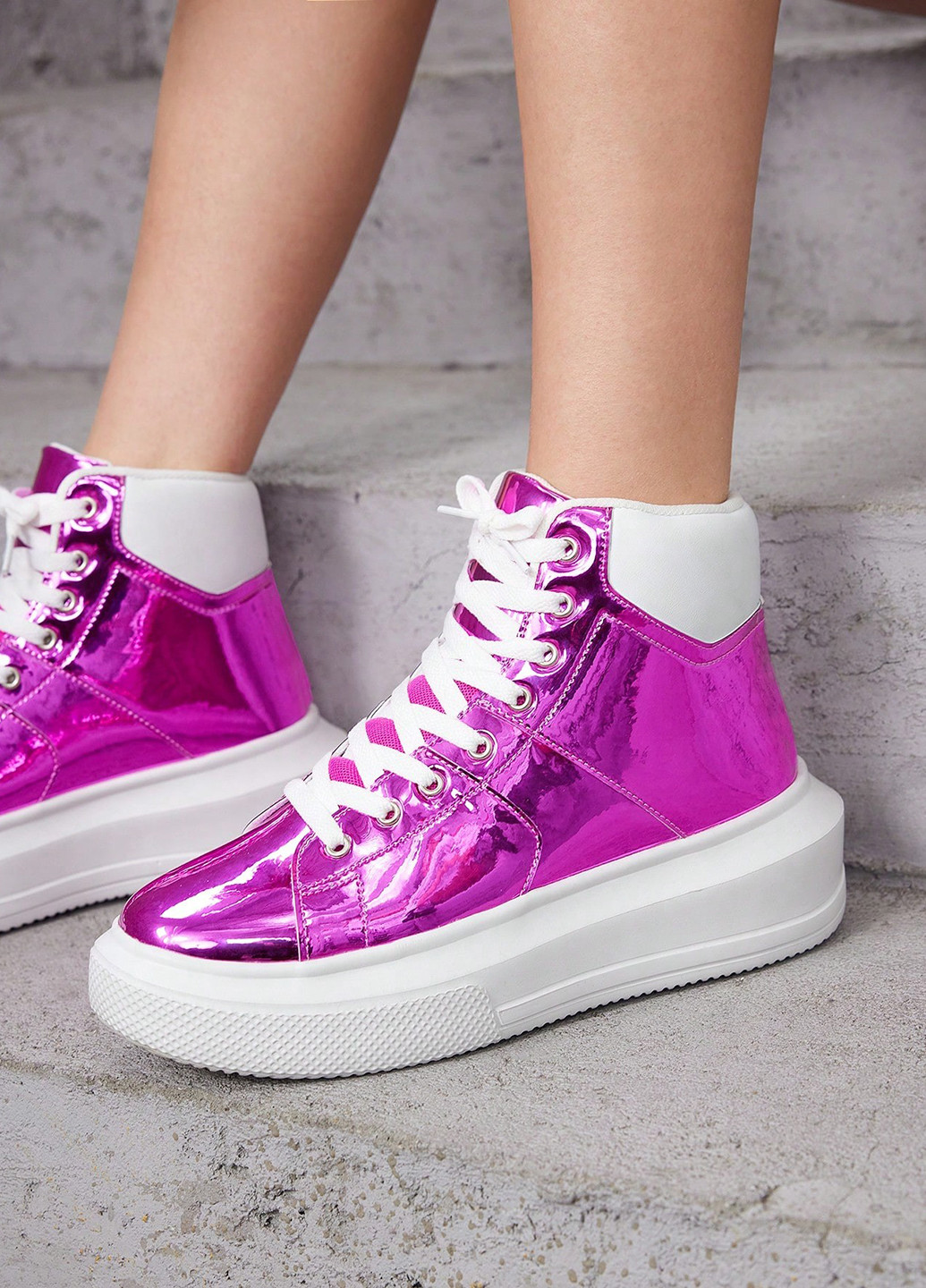 Розово-лиловые кеды SHEIN