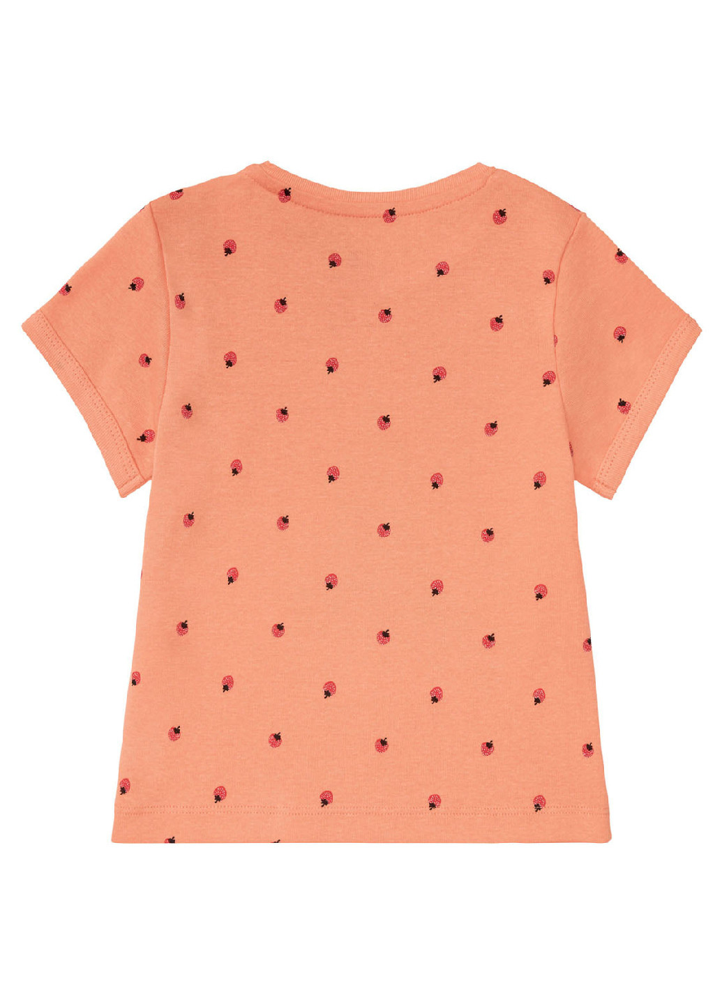 Персиковый комплект (футболка, шорты) Lupilu