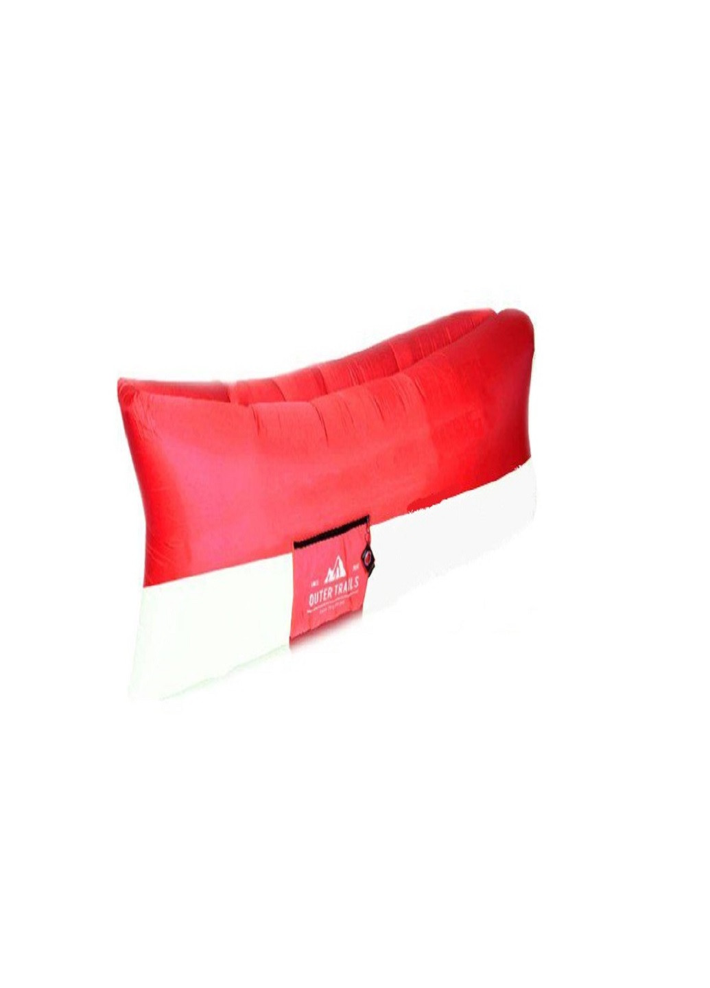 Ламзак надувной outer trails usa с термокарманом, колышком и карабином, пошив рипстоп Красно-белый Forus (252265411)