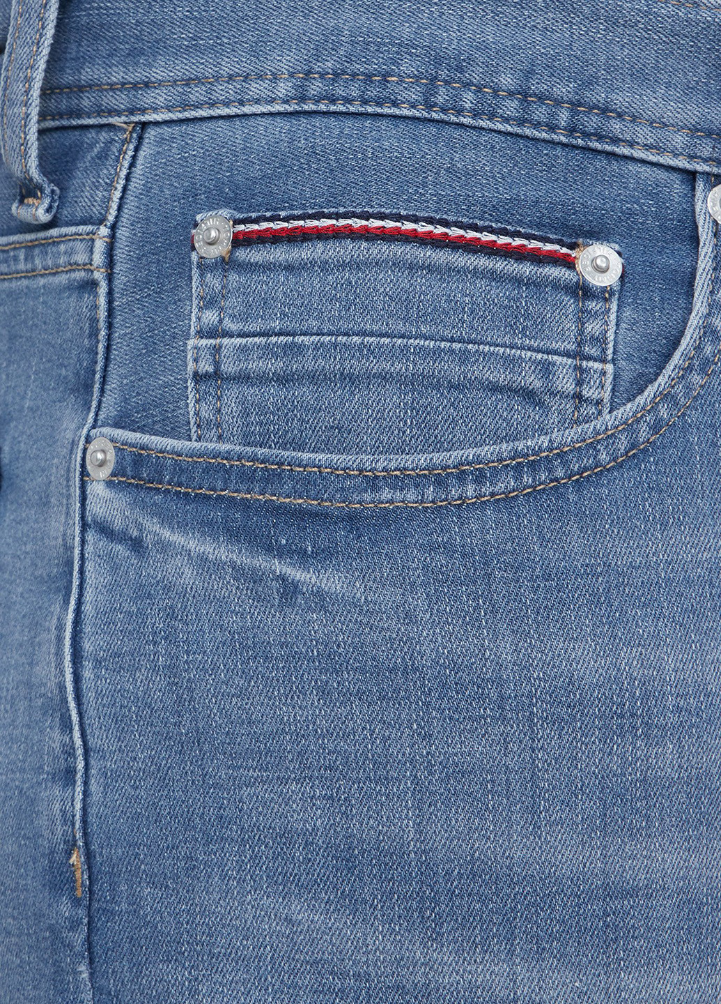 Синие демисезонные прямые джинсы Tommy Hilfiger