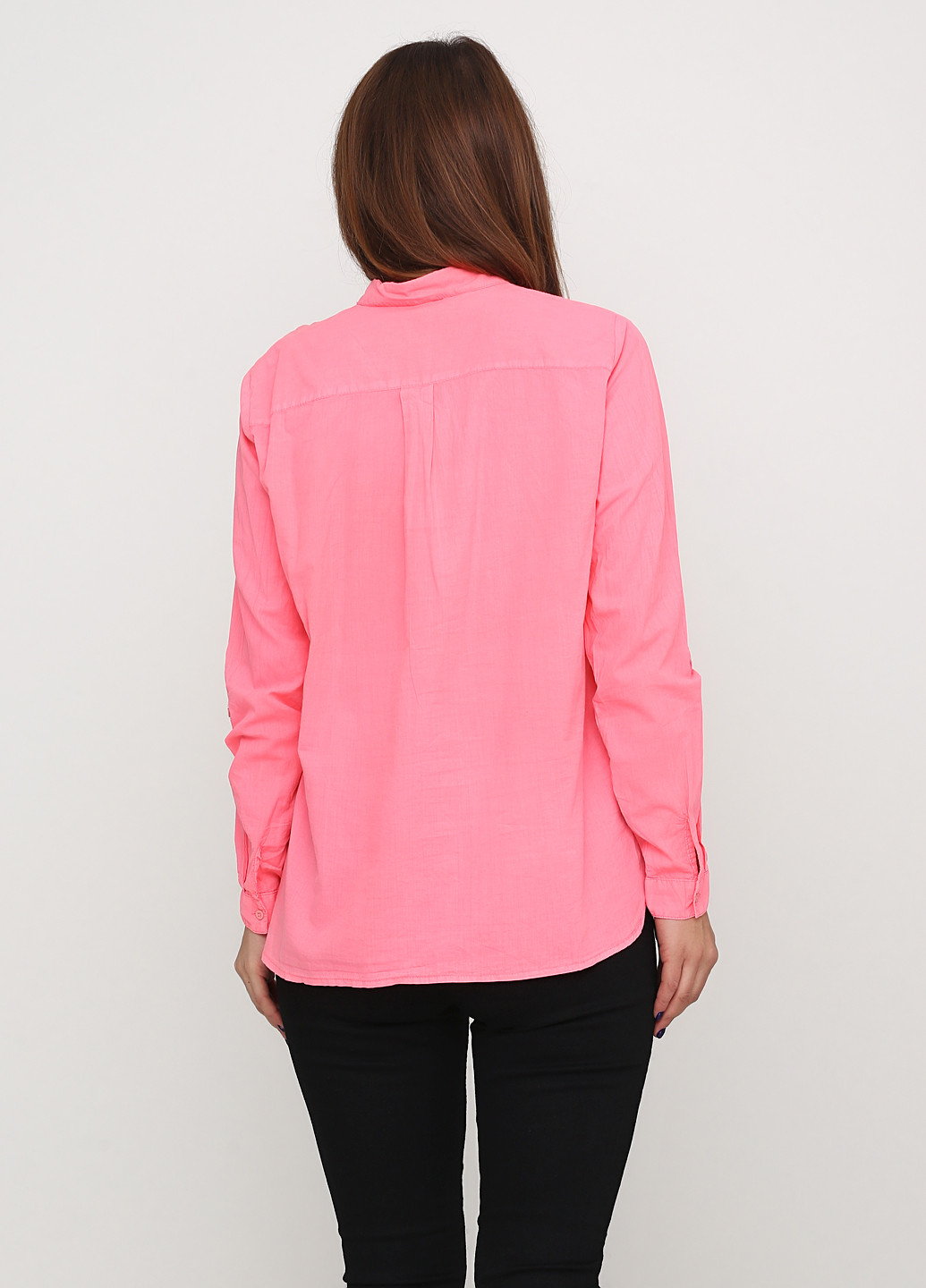 Розовая кэжуал рубашка однотонная Colours