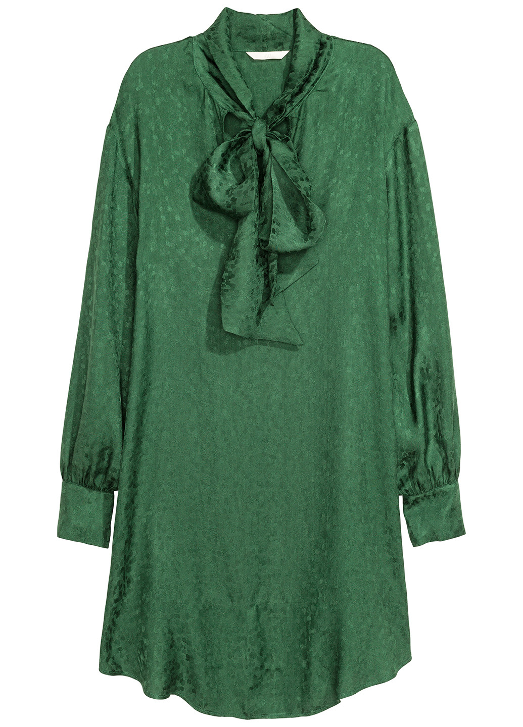 Зеленое кэжуал платье рубашка H&M однотонное