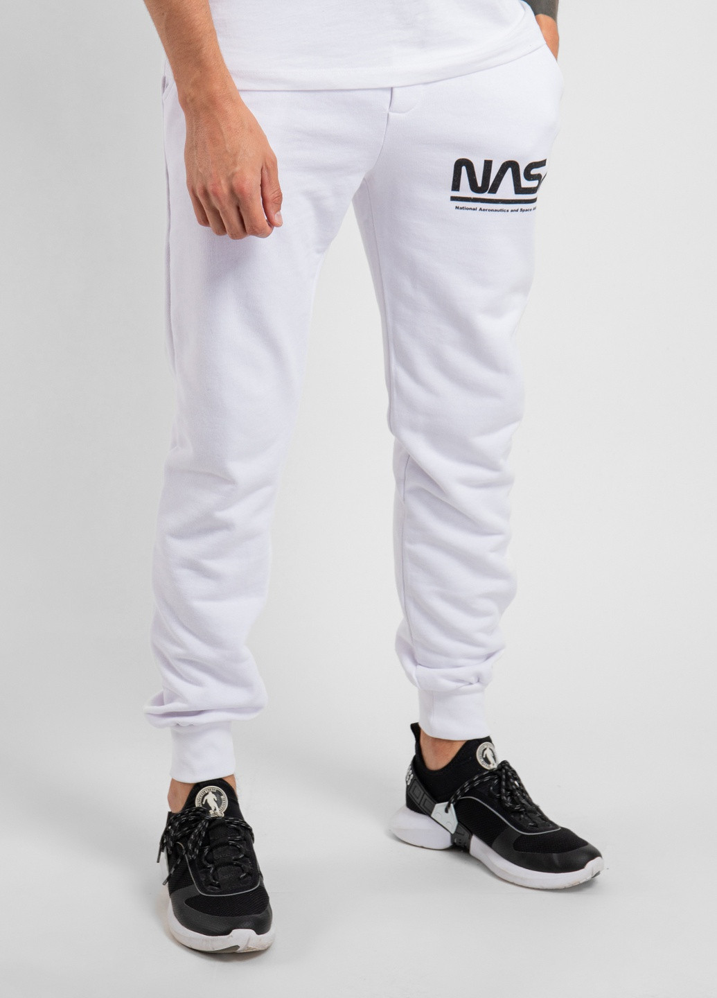 Чорний спортивний штани з логотипом Nasa (251250172)