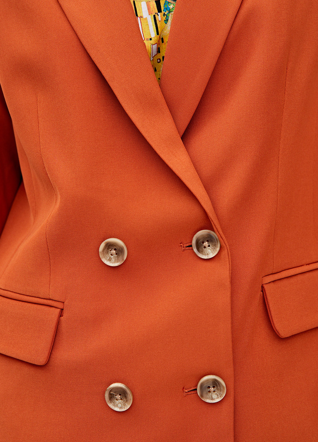 Оранжевый женский жакет Pull&Bear однотонный - демисезонный