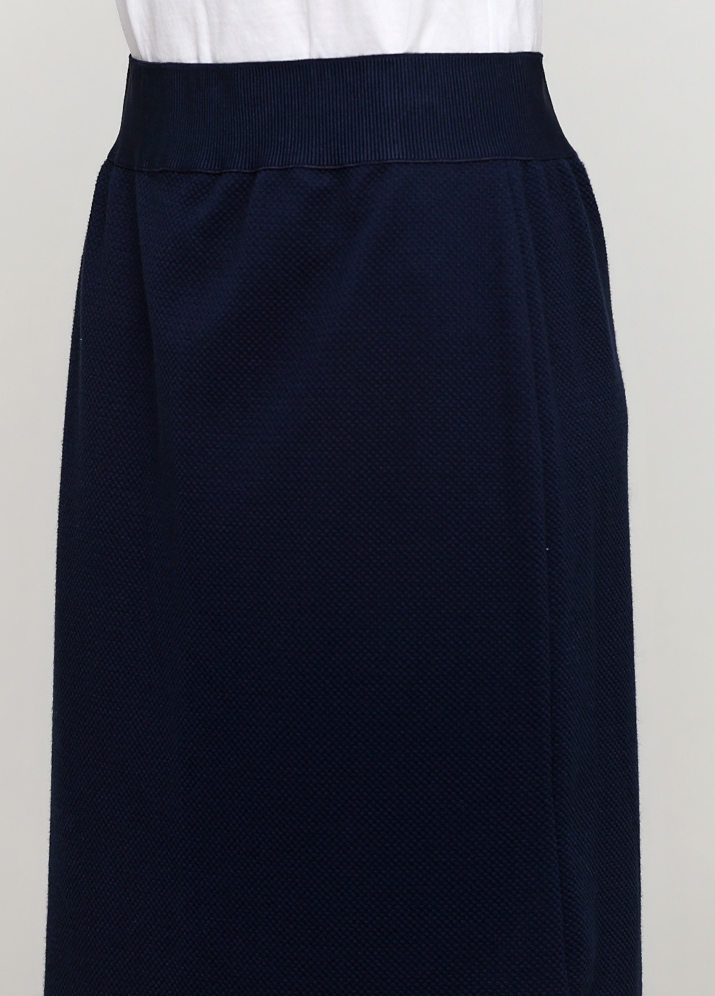 Синяя кэжуал однотонная юбка BRANDTEX COPENHAGEN