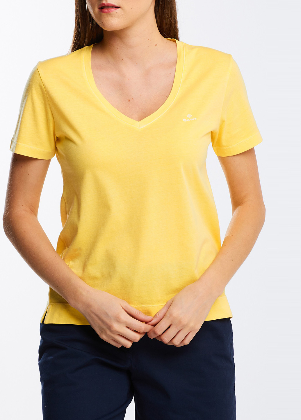 Жовта літня футболка Gant