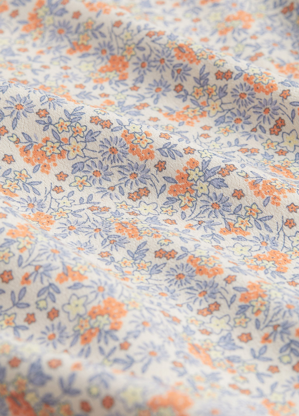 Бежевая кэжуал цветочной расцветки юбка H&M