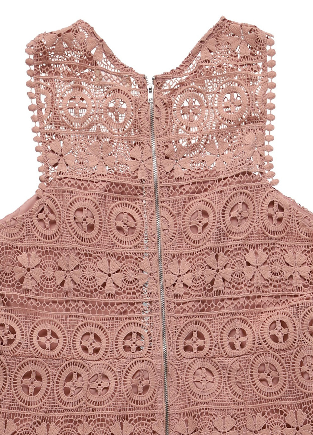 Кофейное кэжуал платье а-силуэт Love Triangle однотонное