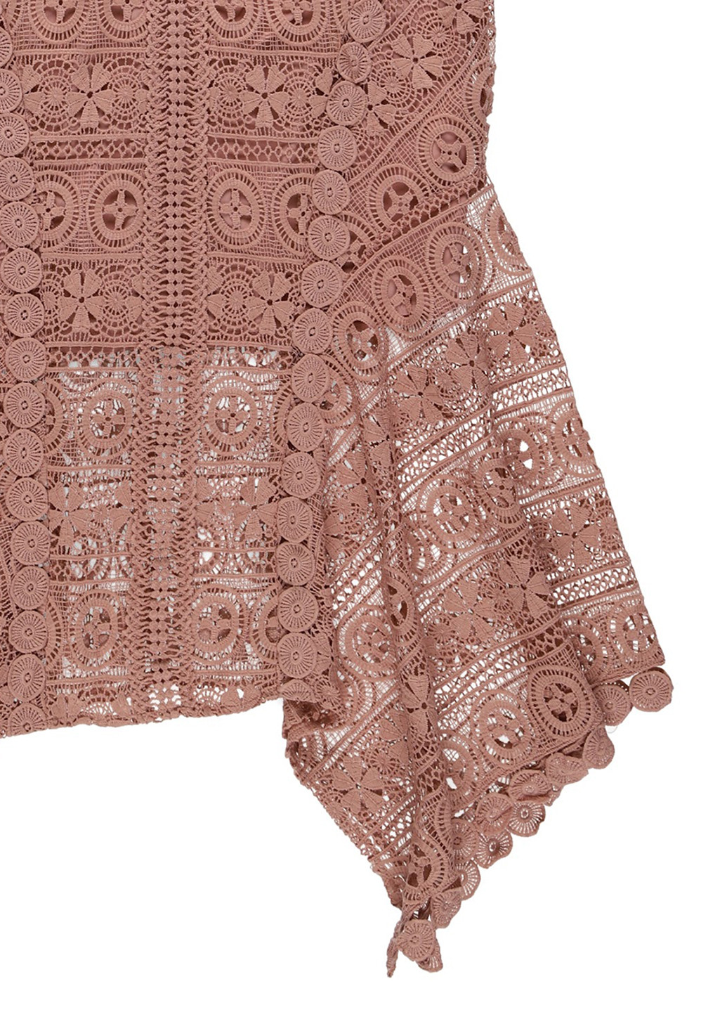 Кофейное кэжуал платье а-силуэт Love Triangle однотонное