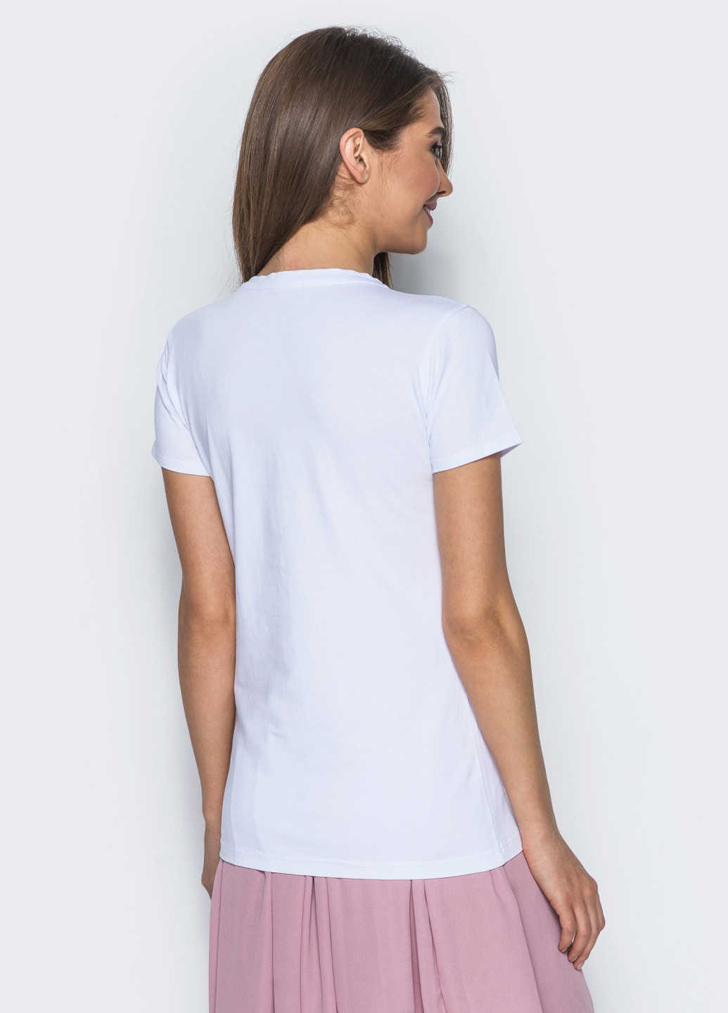 Белая летняя футболка Jenteen