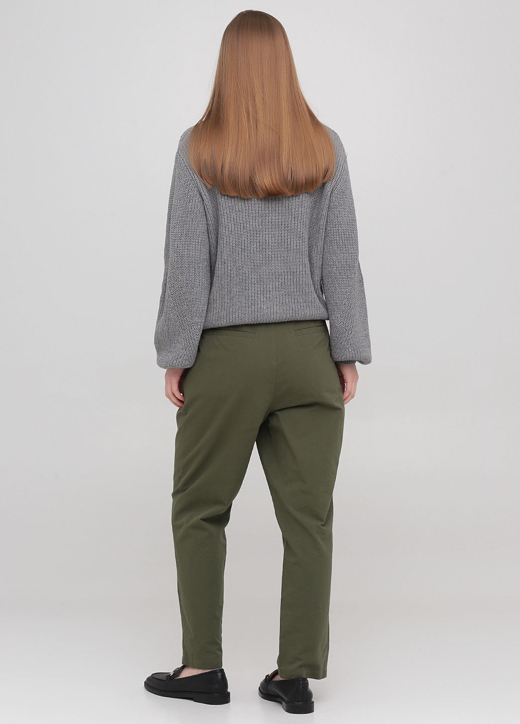 Темно-зеленые кэжуал демисезонные зауженные брюки Minimum