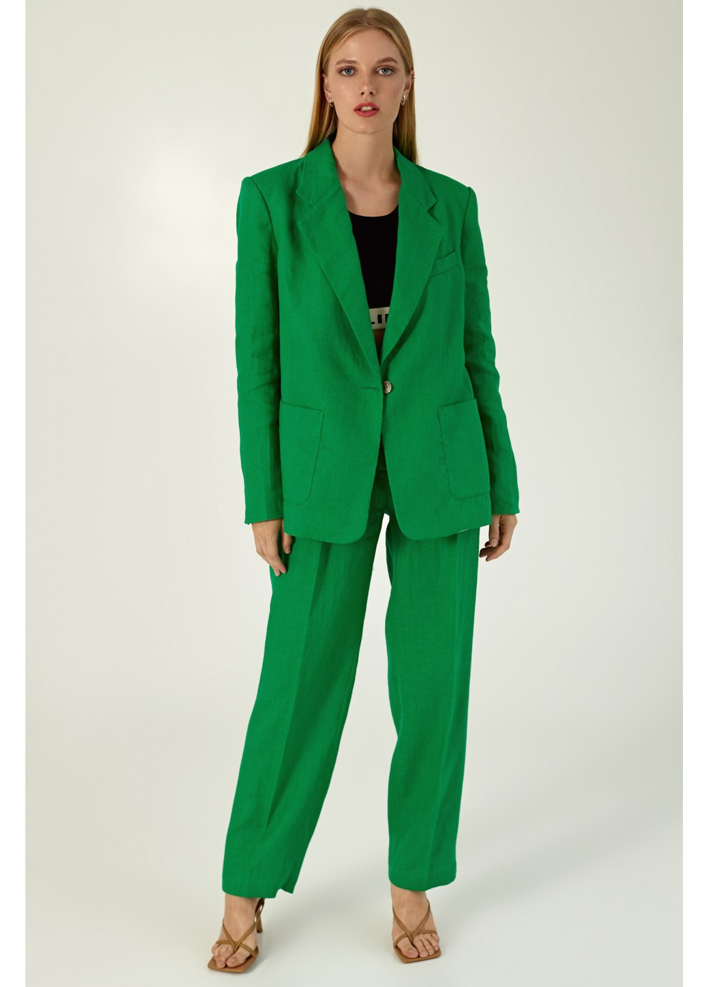 Лляні штани Зелені, L La Mer De Lin 25 (255241165)