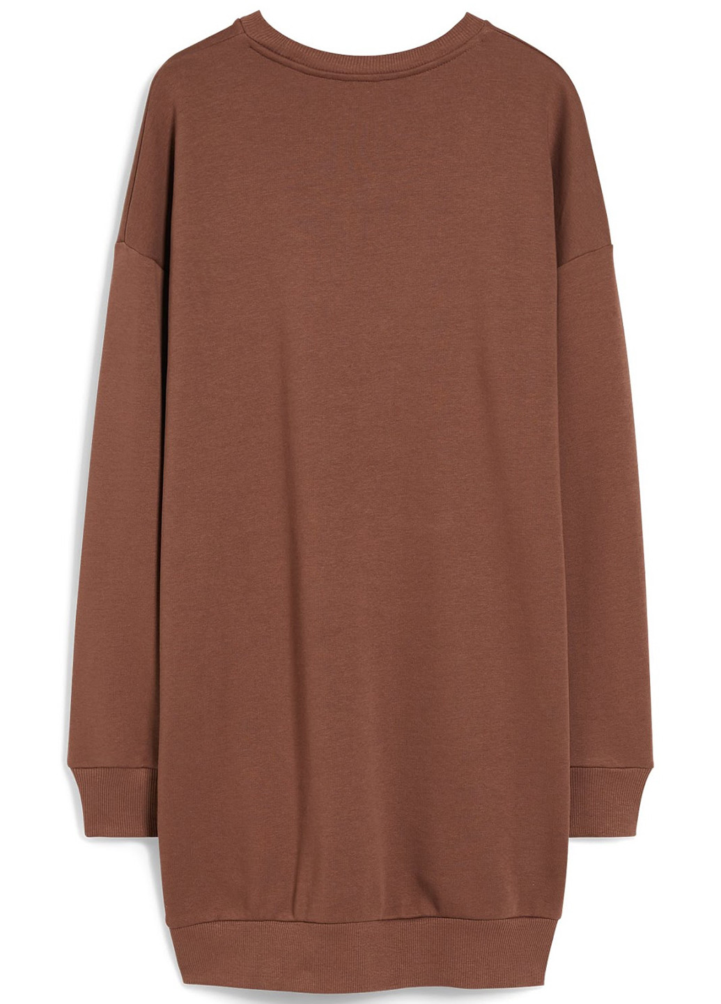 Коричневий світшот C&A напис без декору (322984209)