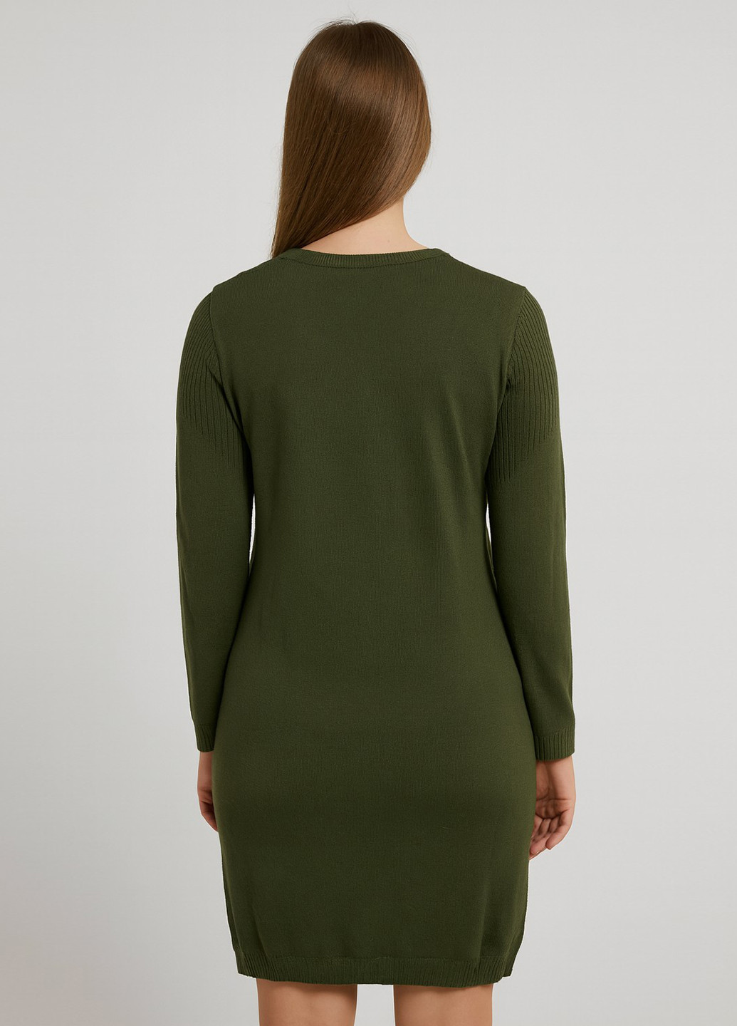 Оливкова (хакі) кежуал сукня сукня светр Imperial однотонна