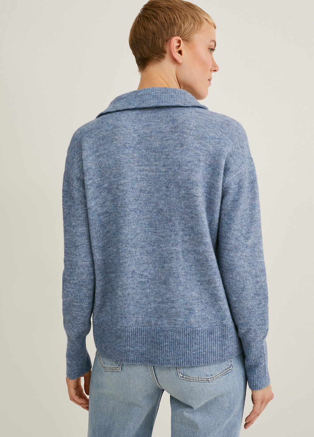 Серо-синий демисезонный свитер C&A