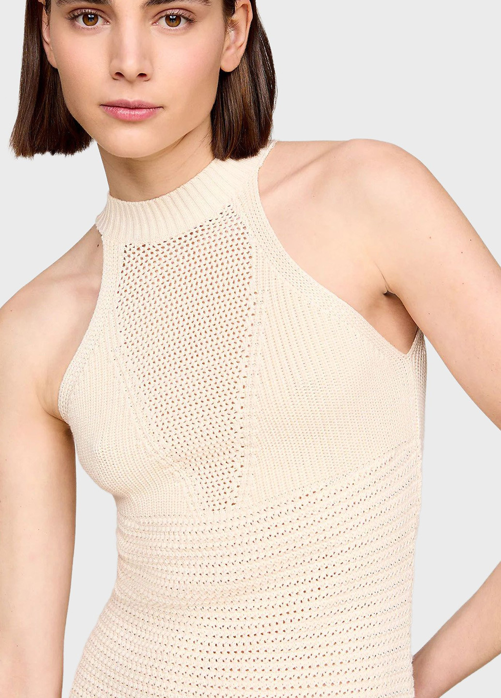 Бежевое кэжуал платье силуэтная Tommy Hilfiger однотонное