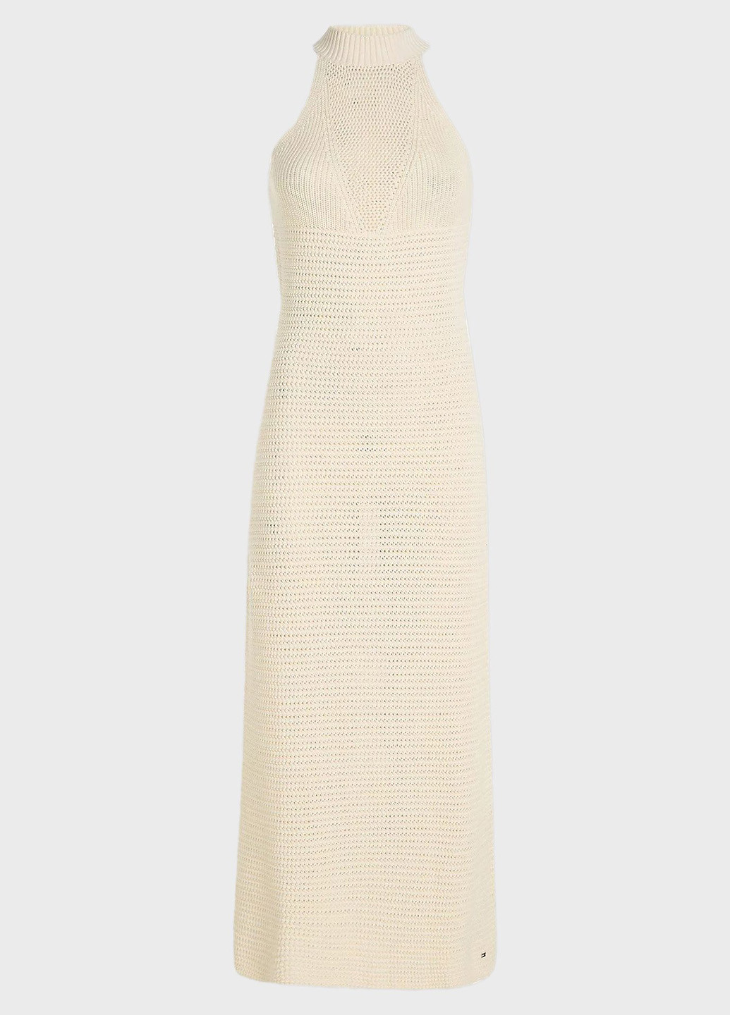 Бежевое кэжуал платье силуэтная Tommy Hilfiger однотонное