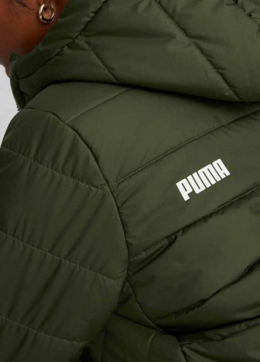 Оливковая (хаки) зимняя куртка 84894031 Puma ESS Padded Jacket