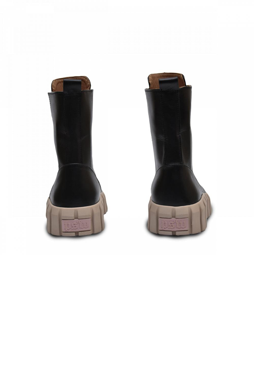 Черные демисезонные кроссовки женские кожанные b80511 No Brand