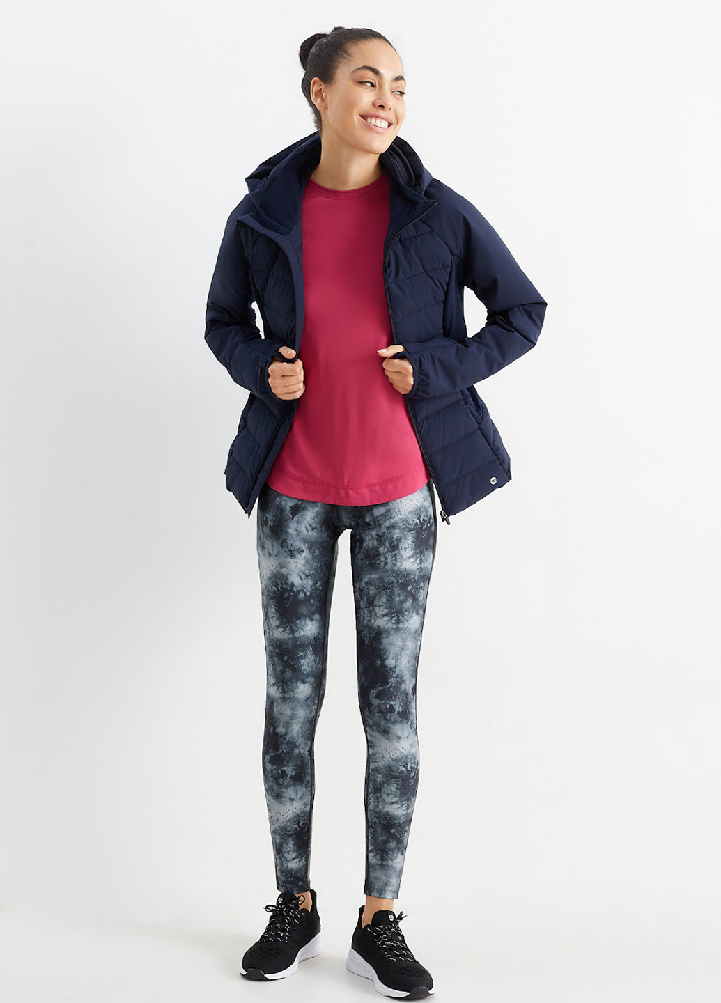 Серые демисезонные леггинсы C&A