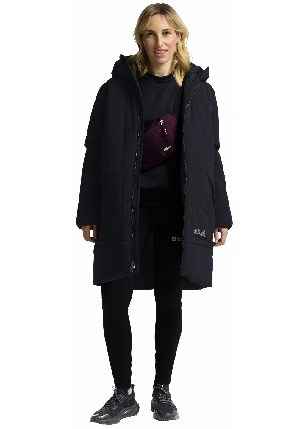 Темно-синяя зимняя куртка Jack Wolfskin NORTHERN LITE COAT W