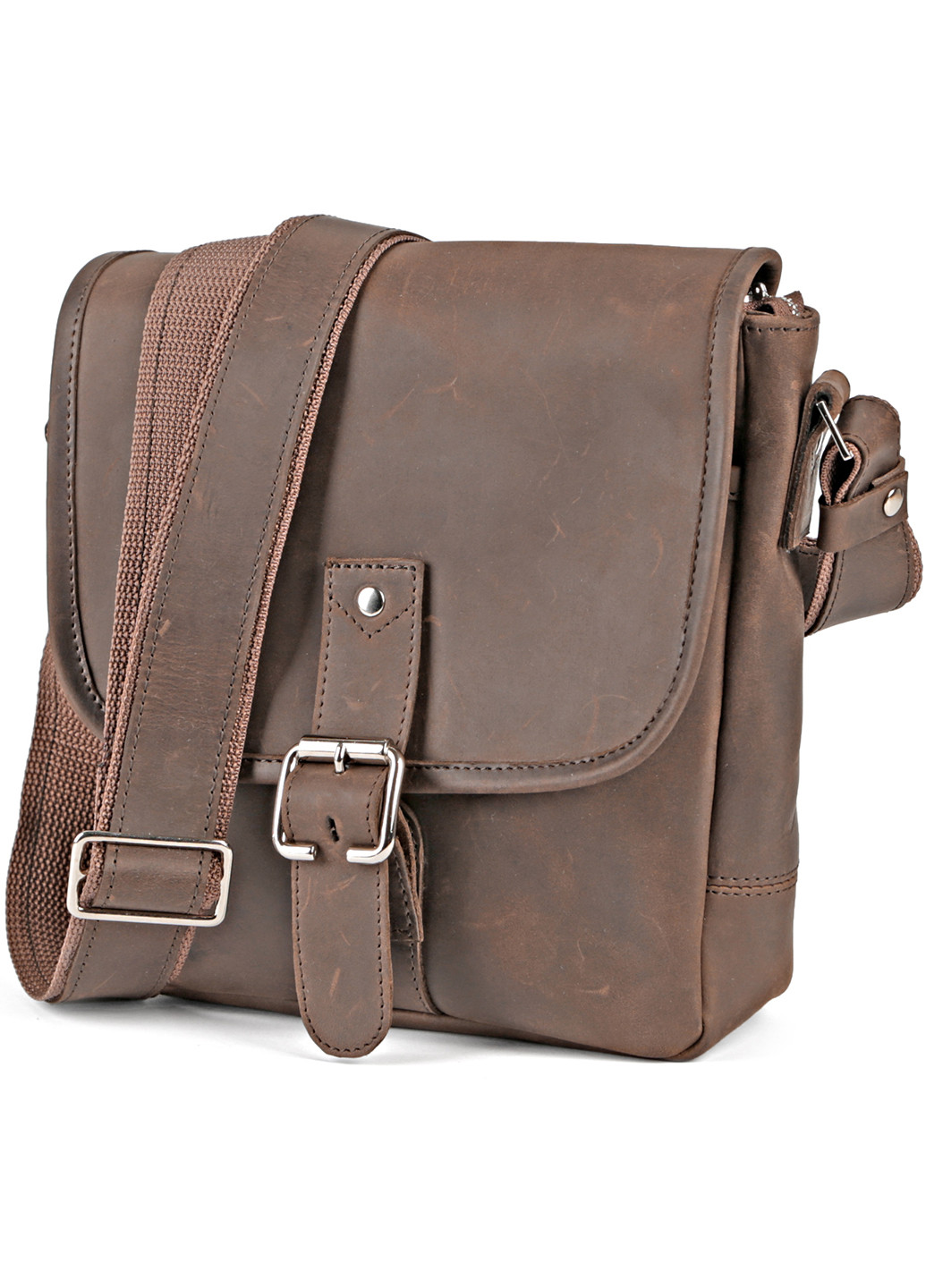 Мужская кожаная сумка 22х23х7 см Shvigel (252128237)