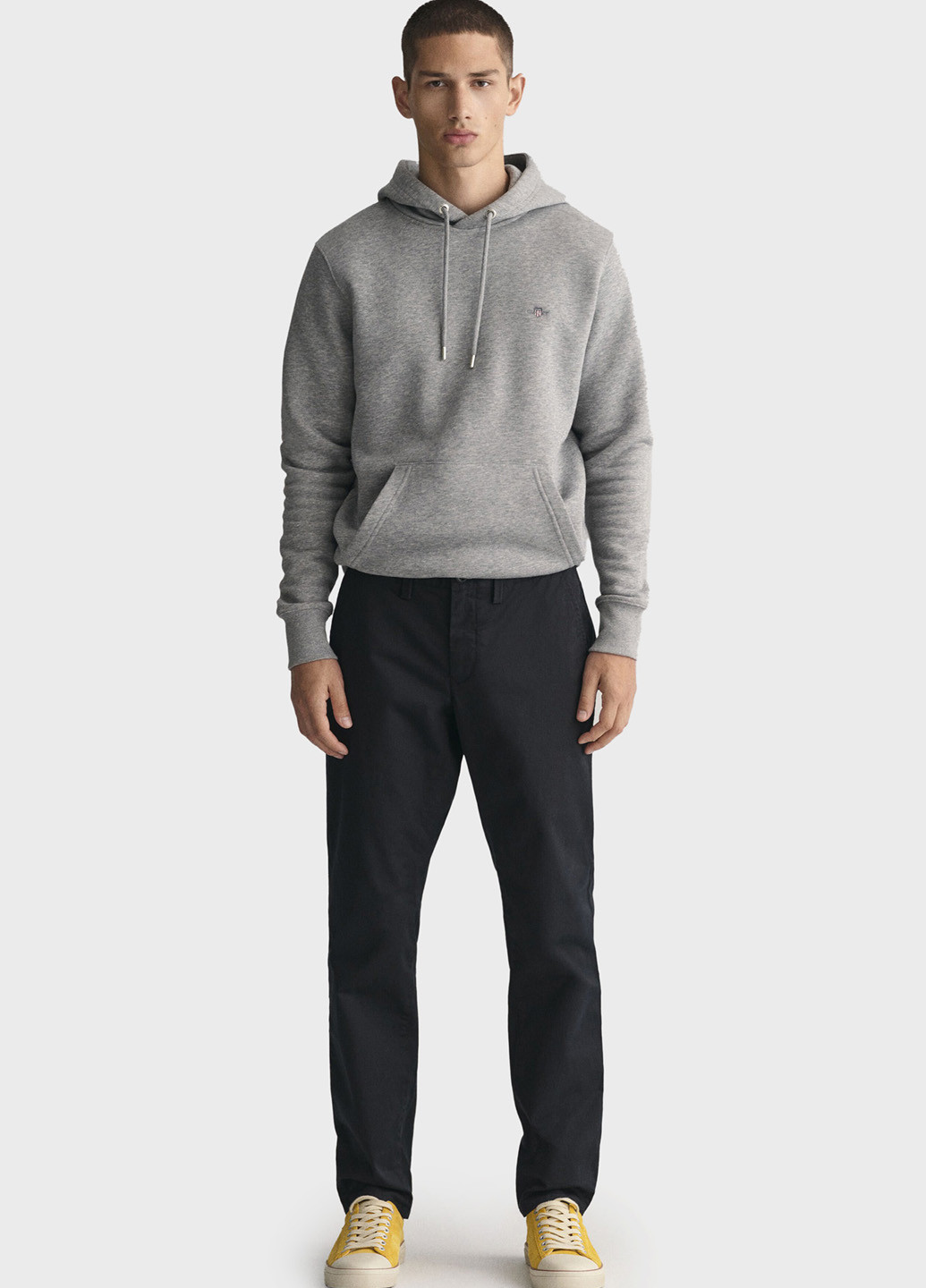 Черные кэжуал демисезонные прямые брюки Gant